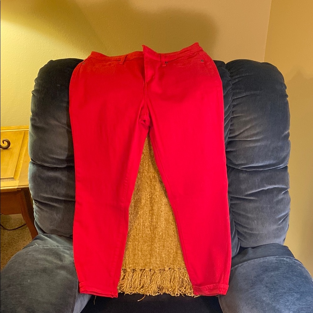 LILA RYAN Bold Scarlet Pants